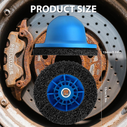 WheelShine™ – Disc Abraziv pentru Curatarea Butucului si Discului de Frana