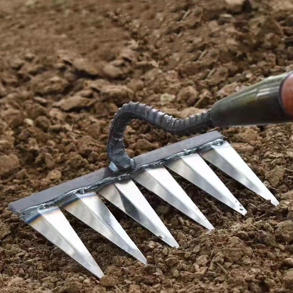 Sapa de fier cu 7 Dinti pentru Gradinarit (Coada 1.2m inclusa)