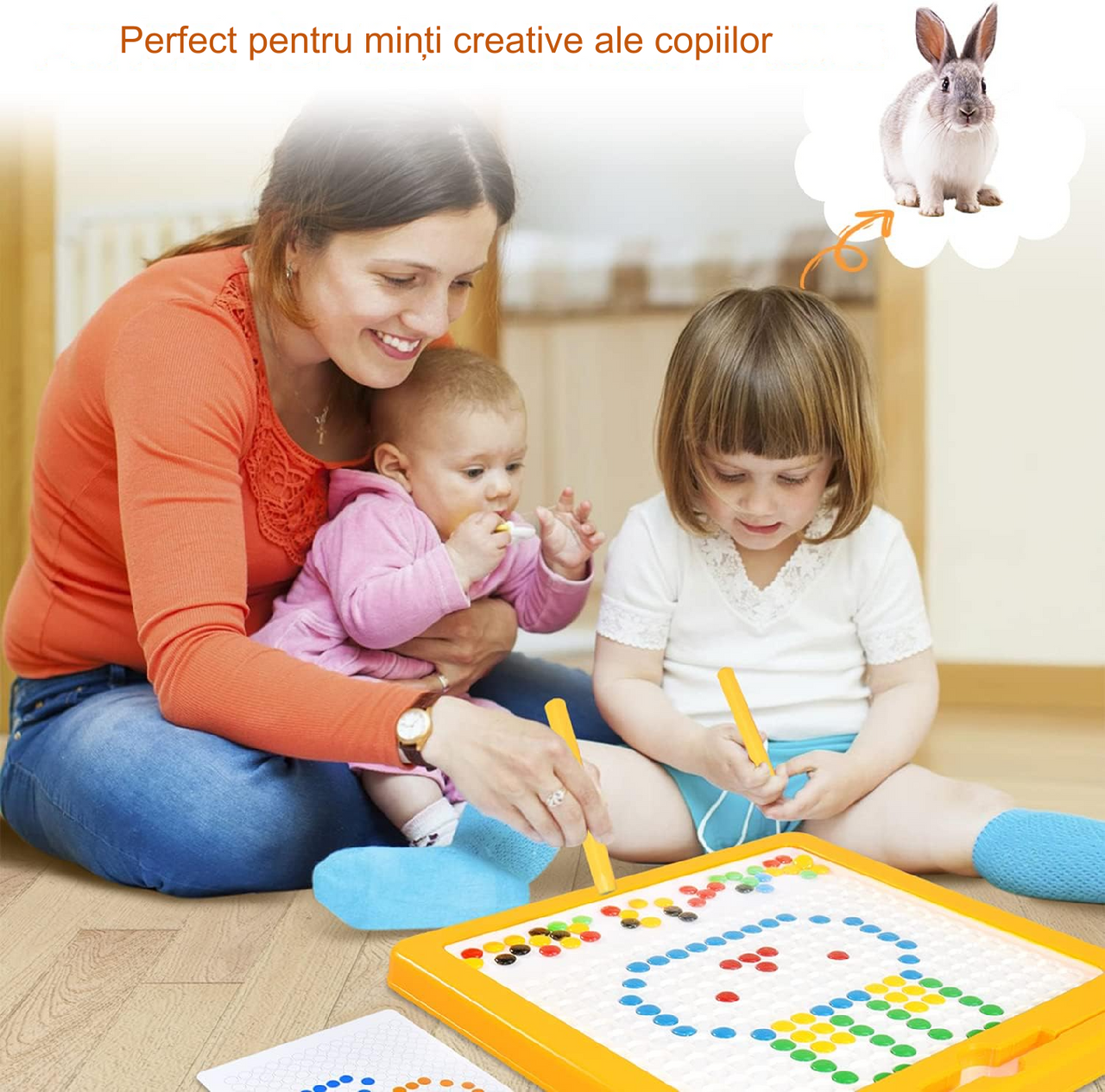 Tabla magnetica puzzle pentru copii