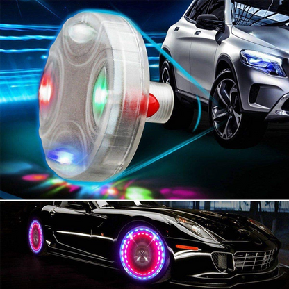 GlowTire™ - Set 2x Lumini LED Solare pentru Valve Roti