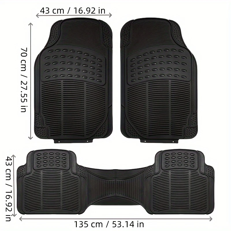 AutoShield™ – Set 3 Covorase Auto Universale pentru Toate Sezoanele