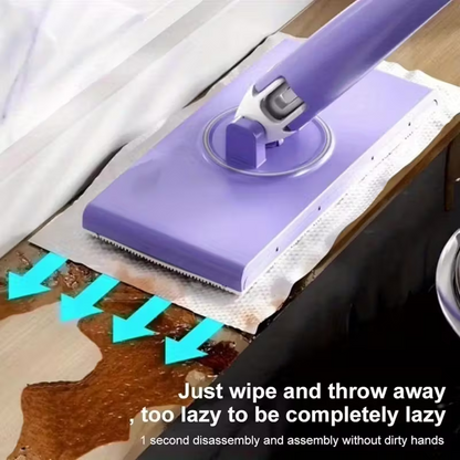 EasyClean™ – Mop Inteligent pentru Dischete Textila sau Lavete de Fata