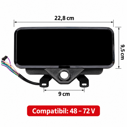 VoltView™ – Bord Digital pentru Triciclu Electric cu Contact si Chei