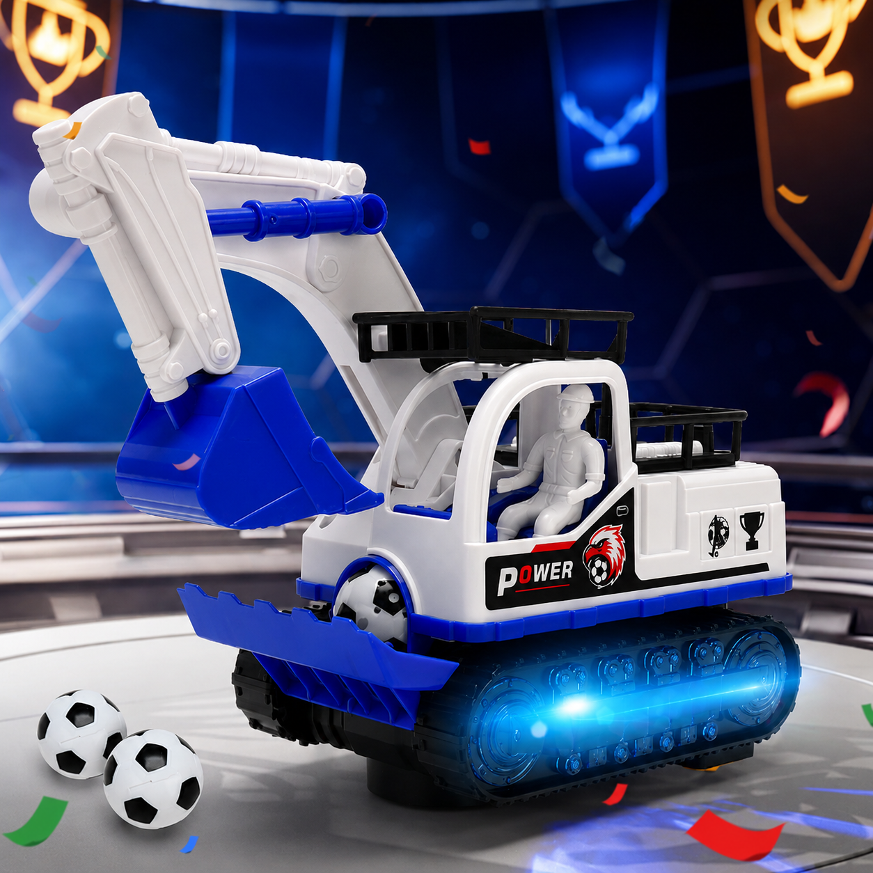 EXCAVIX™ Excavator Electric de Jucarie cu Mingii