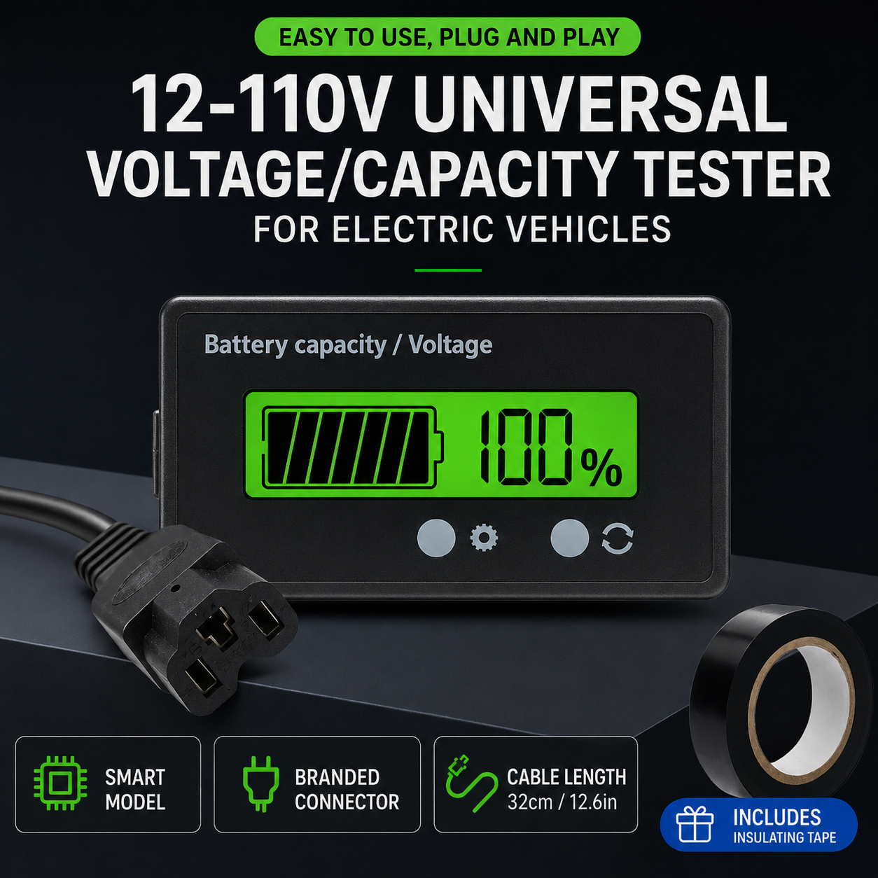 BATCHECK™ Tester Digital Baterie 12-110V