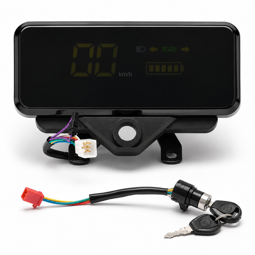 VoltView™ – Bord Digital pentru Triciclu Electric cu Contact si Chei