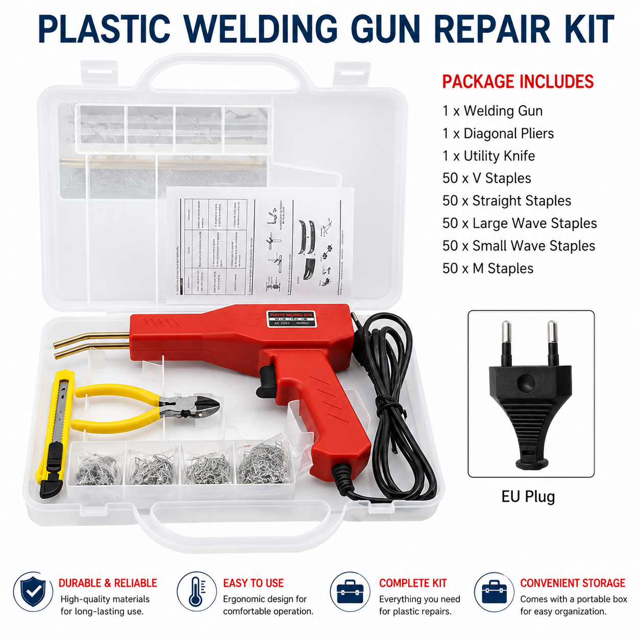 PlastFix™  Aparat electric pentru repararea si consolidarea componentelor din plastic