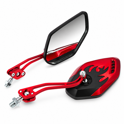 RAVEX™ - Set Oglinzi Sport Rosii pentru Motocicleta si Scuter