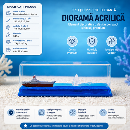 🔥OFERTA 1+1!🔥DAYAcrylic™ – Titanic în Miniatura cu Efect de Valuri Lichide
