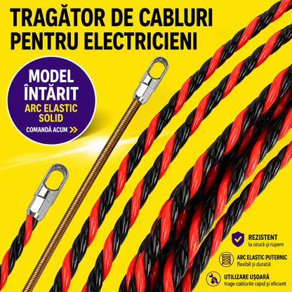 WireGuide™ – Dispozitiv Profesional pentru Tras Cabluri, 15 m