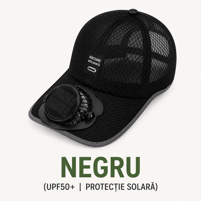 AeroCap™ – Sapca cu Ventilator Integrat si Protectie UV