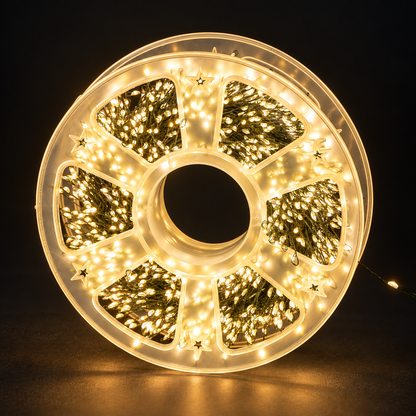 LUMERIA™ – Instalatie LED MicroLED, 9 Metri, 300 LED-uri Alb Cald