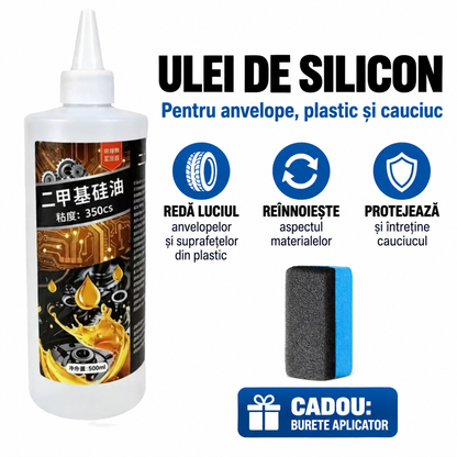 TIREVIX™ – Ulei Siliconic pentru Anvelope, Plastic si Cauciuc