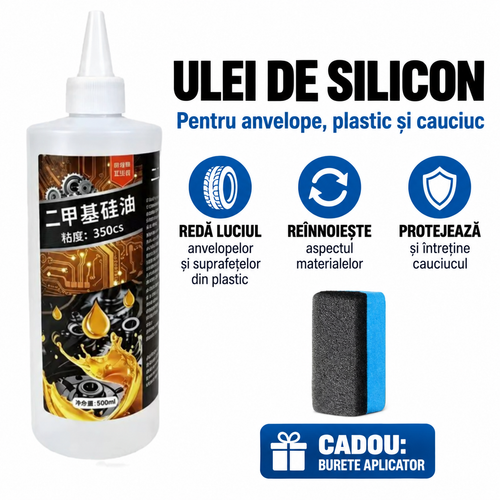 TIREVIX™ – Ulei Siliconic pentru Anvelope, Plastic si Cauciuc