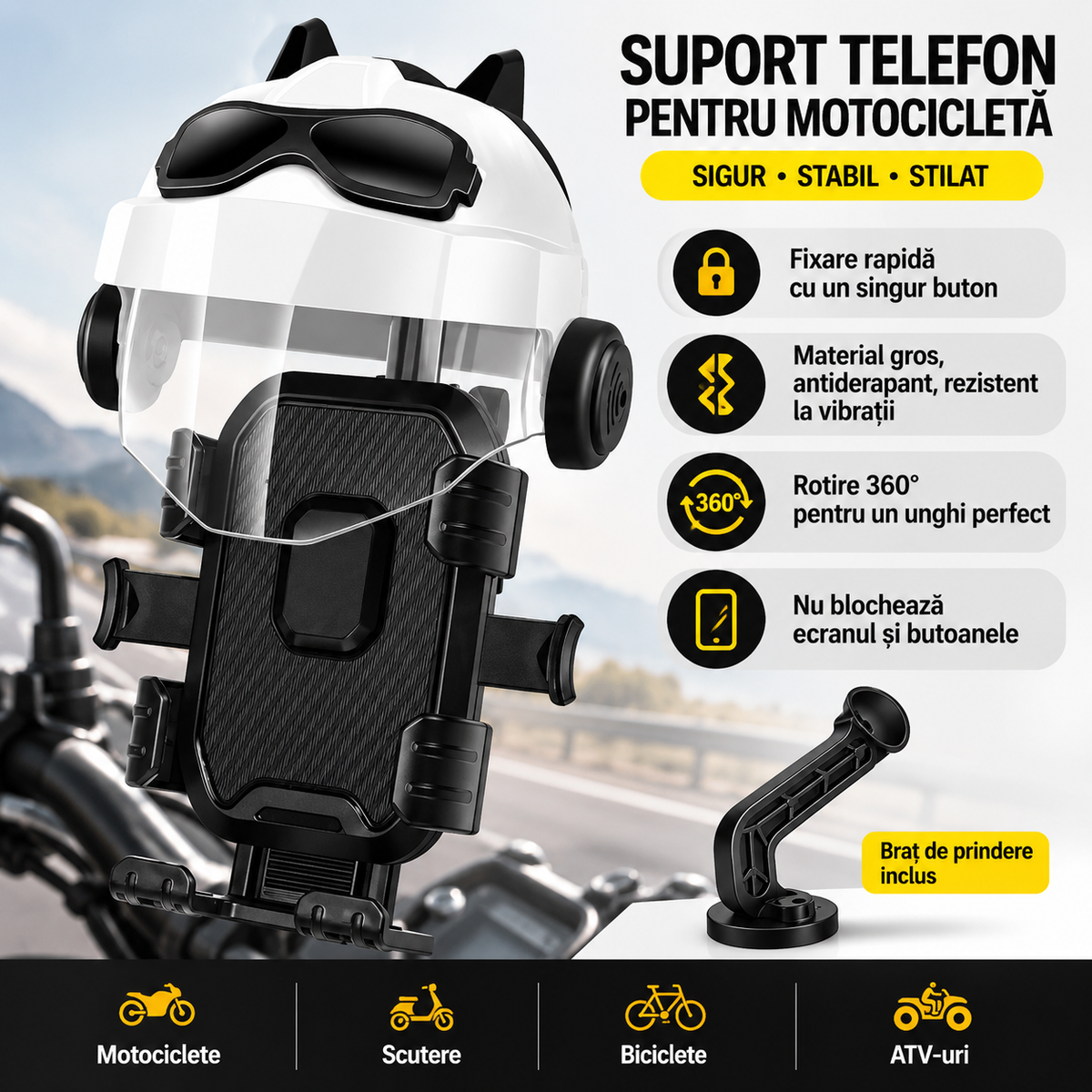 GRIPNEX™ – Suport Universal pentru Telefon