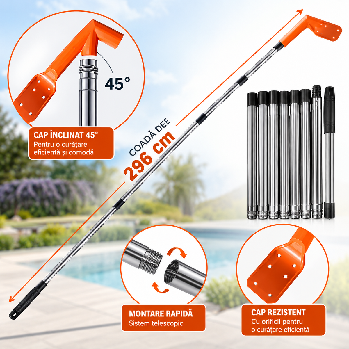 GUTTERIX™ – Curata Jgheaburile Direct de la Sol, Fara sa te Chinui cu Scara