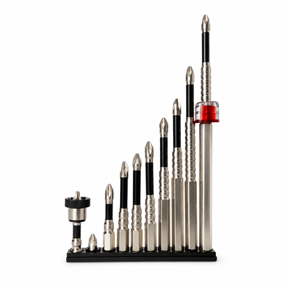 TorqueX™ - Set Profesional Biti Magnetici S2 10 Piese