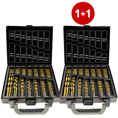 🔥OFERTA 1+1🔥Set de burghie elicoidale 99 piese