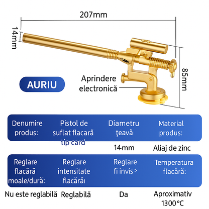 Flamix™ – Arzator Metalic Profesional cu Aprindere Automata si Reglare a Flacarii