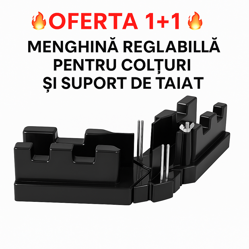🔥OFERTA 1+1🔥Menghina reglabila pentru colturi si suport de taiat