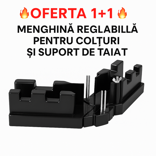 🔥OFERTA 1+1🔥Menghina reglabila pentru colturi si suport de taiat