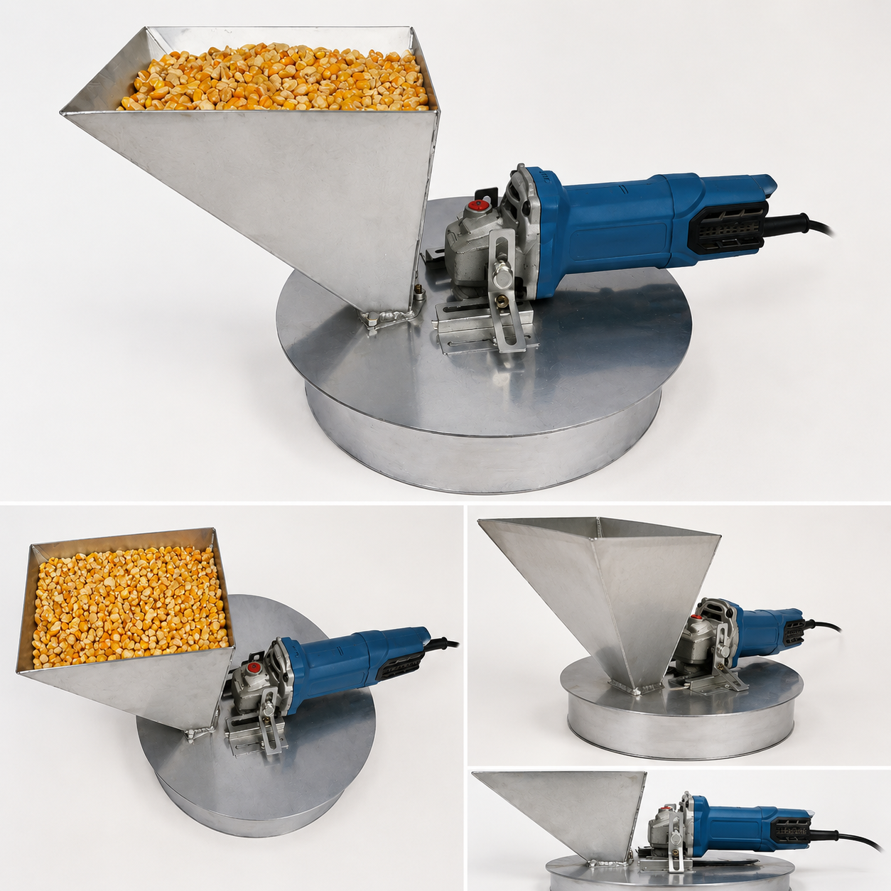 GrainMaster™ – Kit Moara pentru Cereale si Furaje compatibil cu Polizor Unghiular