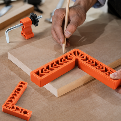 CornerFix™ - Set 90° pentru Aliniere si Fixare Colturi din Lemn (12 Piese)