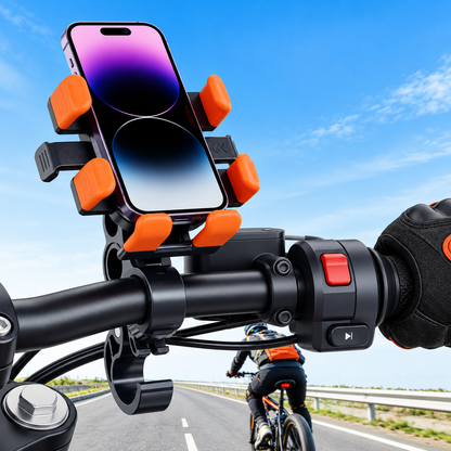 GripRide™ - Suport Telefon Antivibratii pentru Ghidon