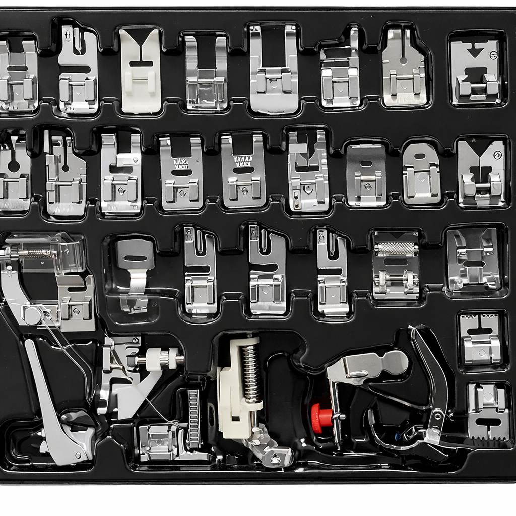 StitchPro™ – Set multifunctional de picioruse pentru masina de cusut (32 piese)