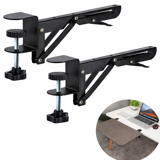 DeskExtend™ – Suport Extensie Birou cu Prindere prin Clema (Set 2 Bucati)
