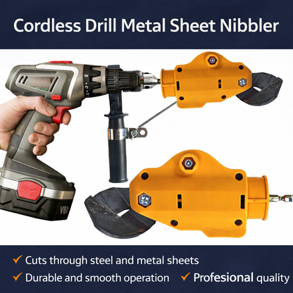 CutPro Drill™ – Foarfeca Electrica pentru Tabla, Atasament Bormasina