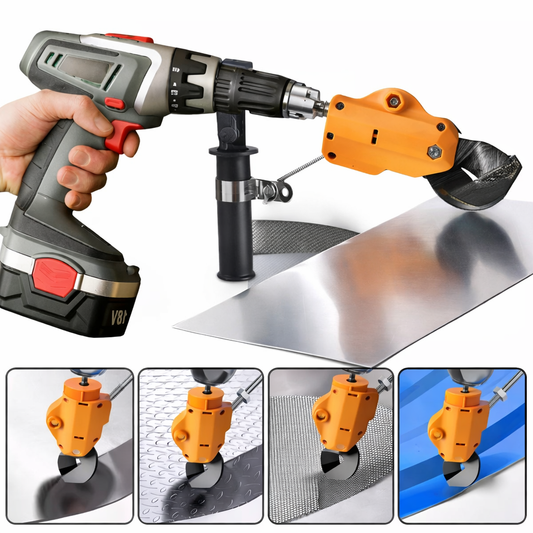 CutPro Drill™ – Foarfeca Electrica pentru Tabla, Atasament Bormasina