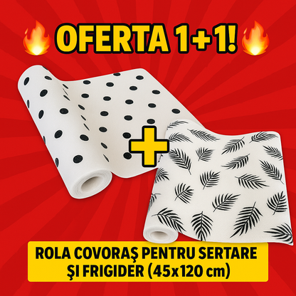 🔥OFERTA 1+1!🔥Rola Covoras pentru Sertare si Frigider (45x120cm)
