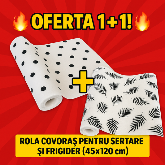 🔥OFERTA 1+1!🔥Rola Covoras pentru Sertare si Frigider (45x120cm)