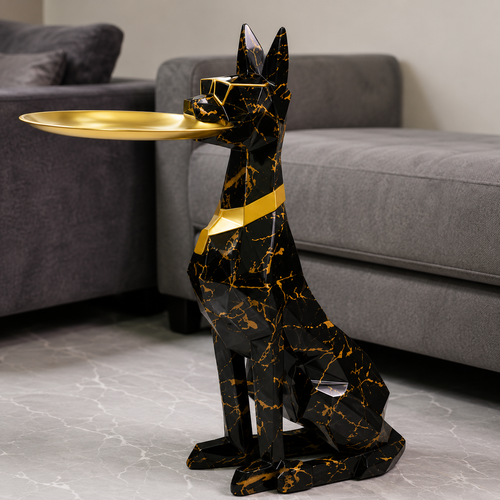 LUXHOUND™ - Statueta Lux cu Tava Decorativa