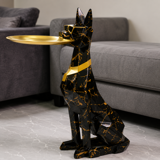 LUXHOUND™ - Statueta Lux cu Tava Decorativa