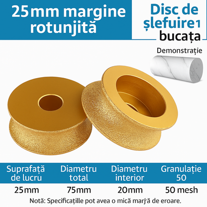 GoldEdge™ - Disc Abraziv Profesional pentru Marmura, Granit si Placi