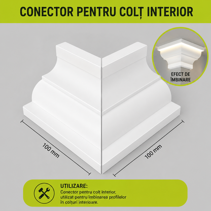 Profil LED Premium Pentru Cornisa De Tavan (10M