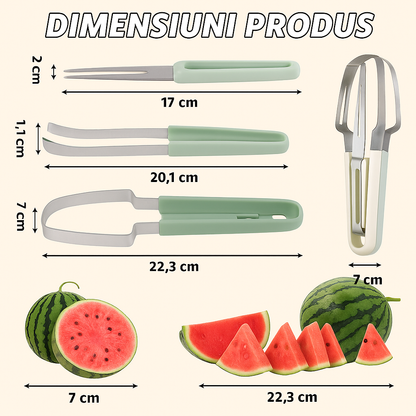 🔥OFERTA 1+1🔥SmartSlice™ – Ustensila 3-in-1 pentru Pepene Verde