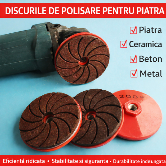 Polix™ – Set 3 discuri profesionale pentru slefuire si polish (50/100/200)