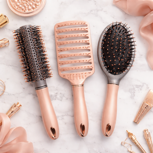 🔥OFERTA 1+1🔥SilkyBrush™ – Set 3 perii profesionale pentru par (descurcare, volum si styling)
