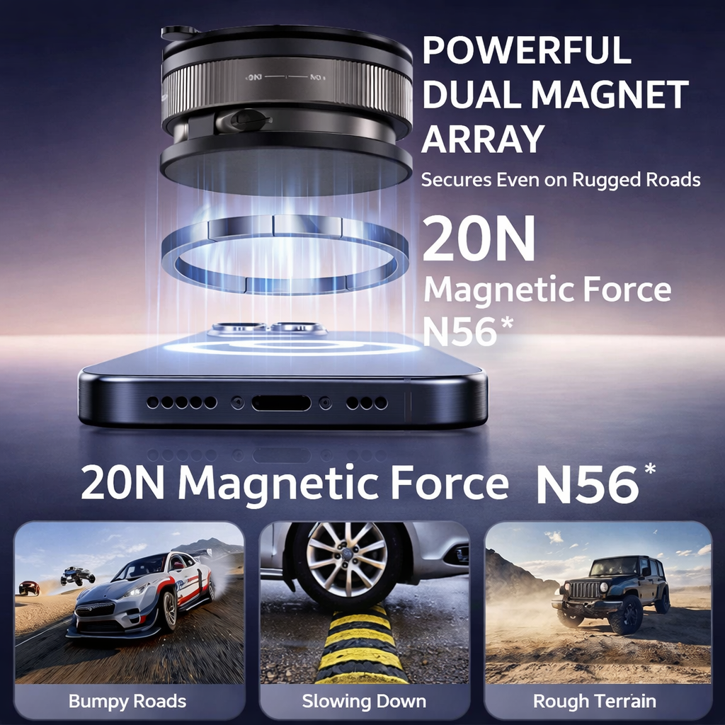 MagRing Pro™ – Suport Magnetic Reglabil pentru Telefon