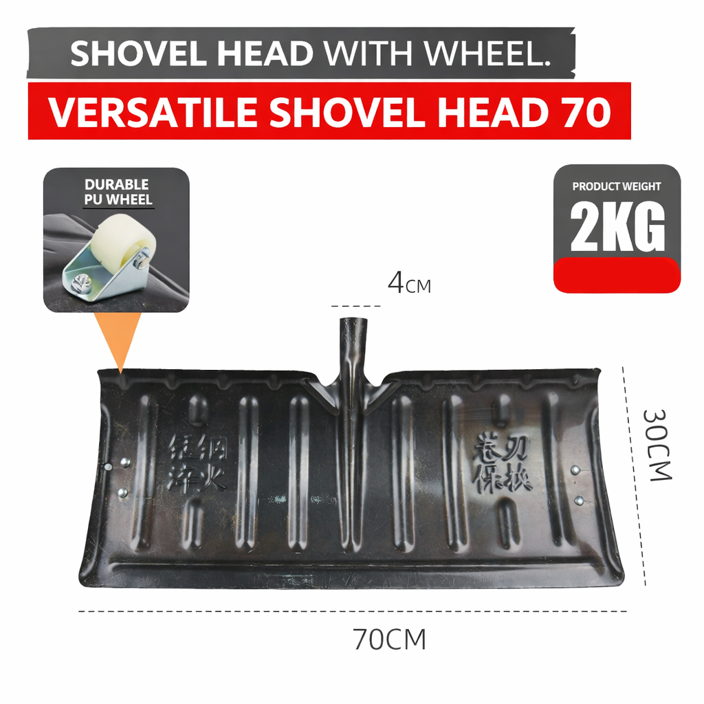 Steelon™ - Lopata Multifunctionala din Otel cu Roti