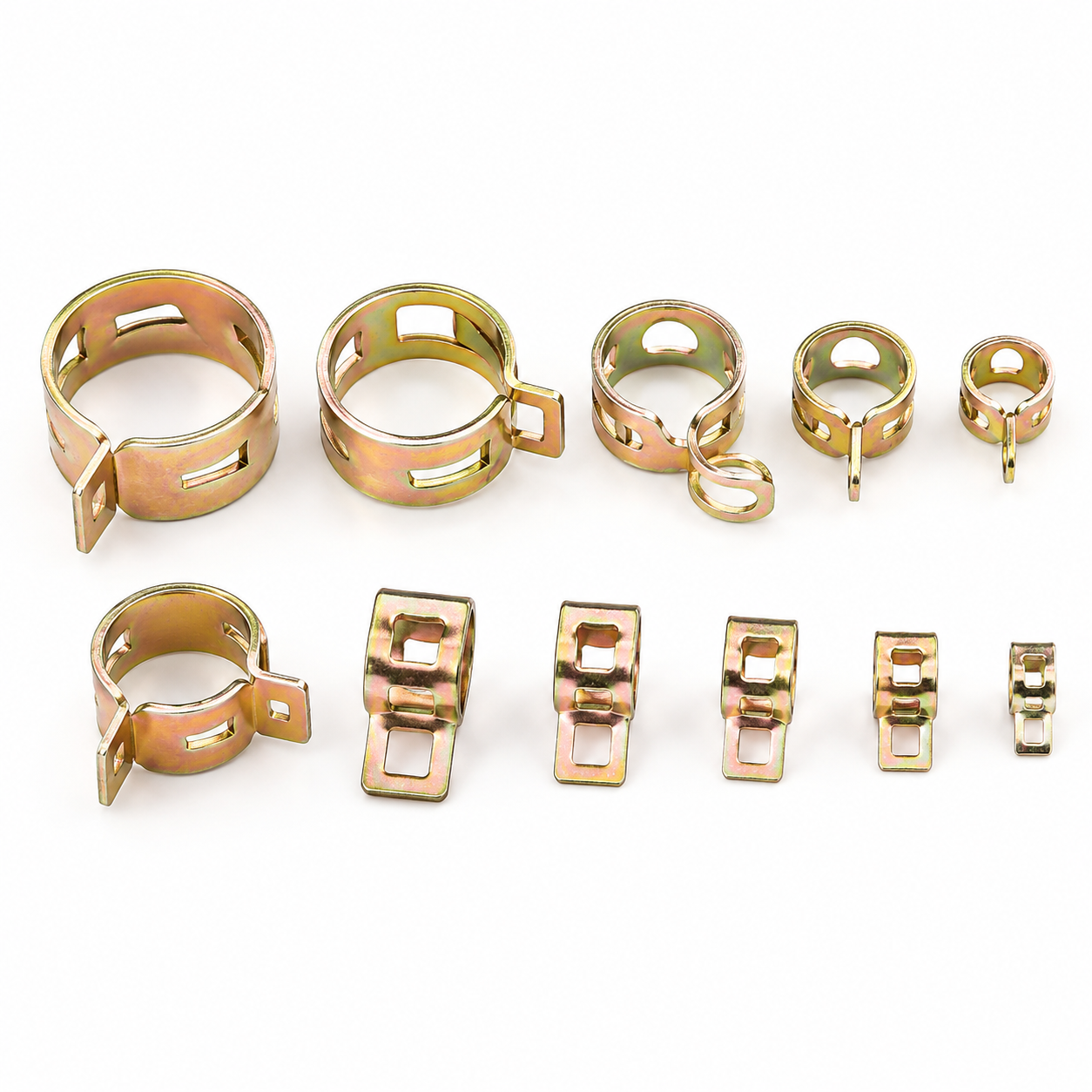 SpringClamp™ - Set 100 Coliere Metalice Elastice pentru Furtun – Diametre 6-22 mm