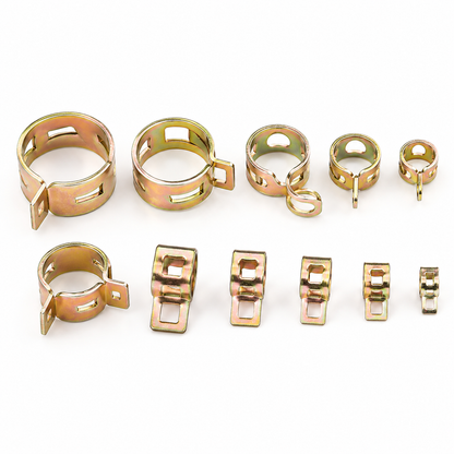 SpringClamp™ - Set 100 Coliere Metalice Elastice pentru Furtun – Diametre 6-22 mm