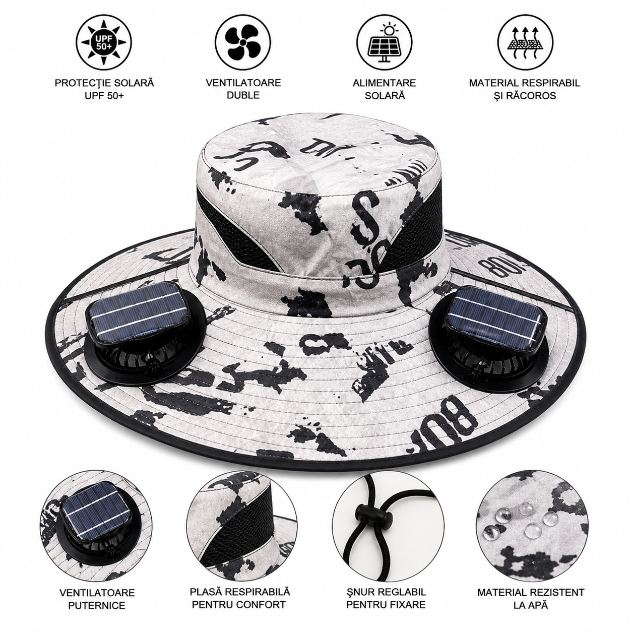 Solaris™ – Palarie cu Racire Solara si Protectie UV