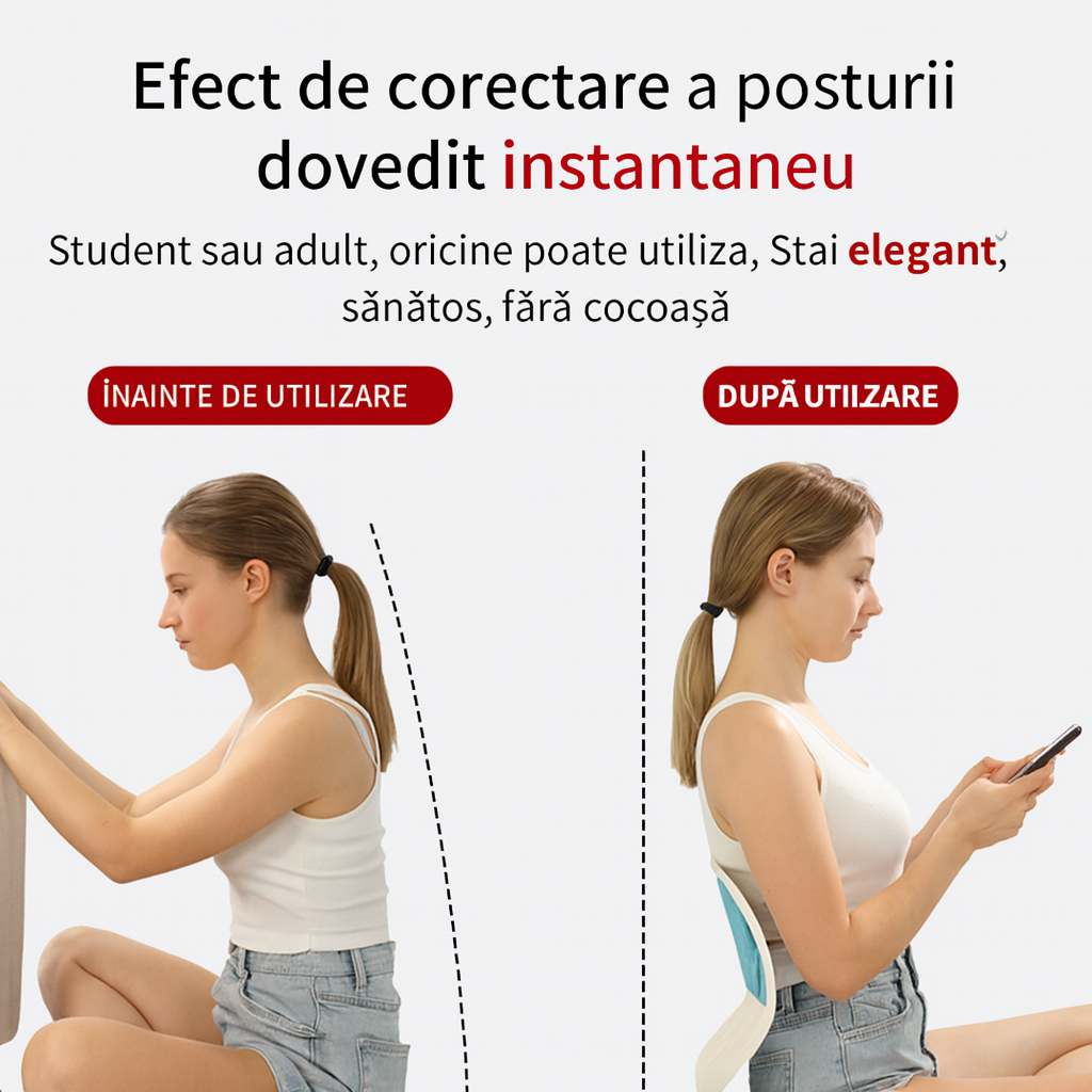 🔥OFERTA 1+1🔥Suport ergonomic pentru scaun