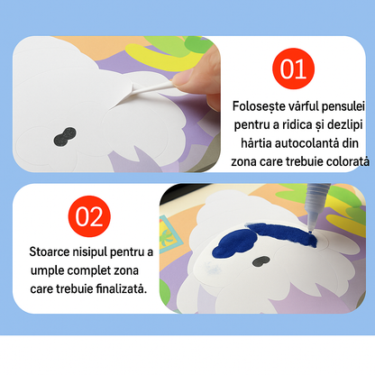 ColorArt™ – Set Creativ de Pictura cu Nisip pentru Copii (3–6 ani)