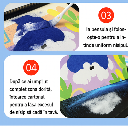ColorArt™ – Set Creativ de Pictura cu Nisip pentru Copii (3–6 ani)