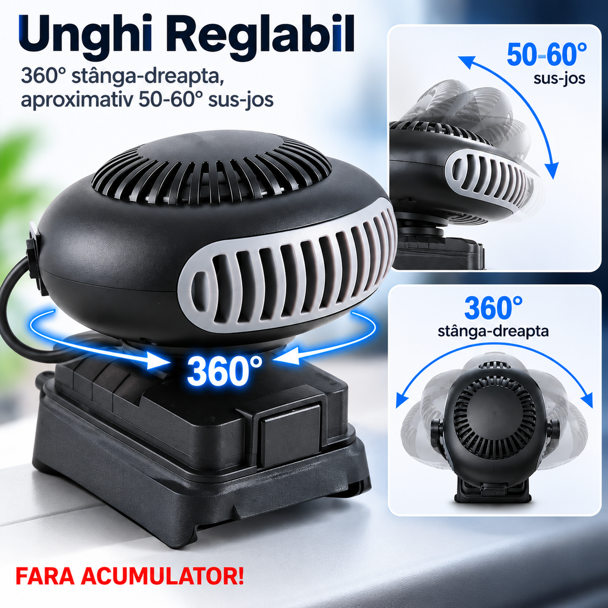 HeatForce™ - Aeroterma Portabila cu Aer Cald Compatibil cu baterii makita